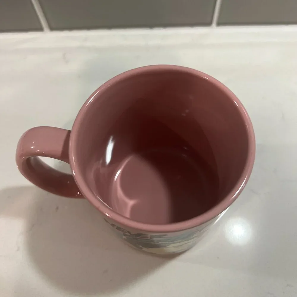 Stranger Things Netflix Official Loungefly 'Never Forget' Barb Coffee Mug Pink - Picture 3 of 4